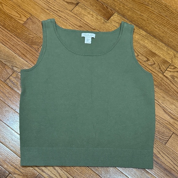Rachel Zoe Sage Green Knit Top - Picture 1 of 4